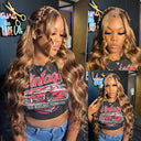 Luxe Ombre Highlight Body Wave Lace Front Wig Elegance