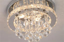 Crystal Chandelier Chrome Ceiling Lamps Led Flush Mount Light