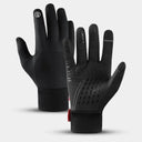 Autumn Winter Outdoor Cycling Gloves Touch Screen Nonslip Black