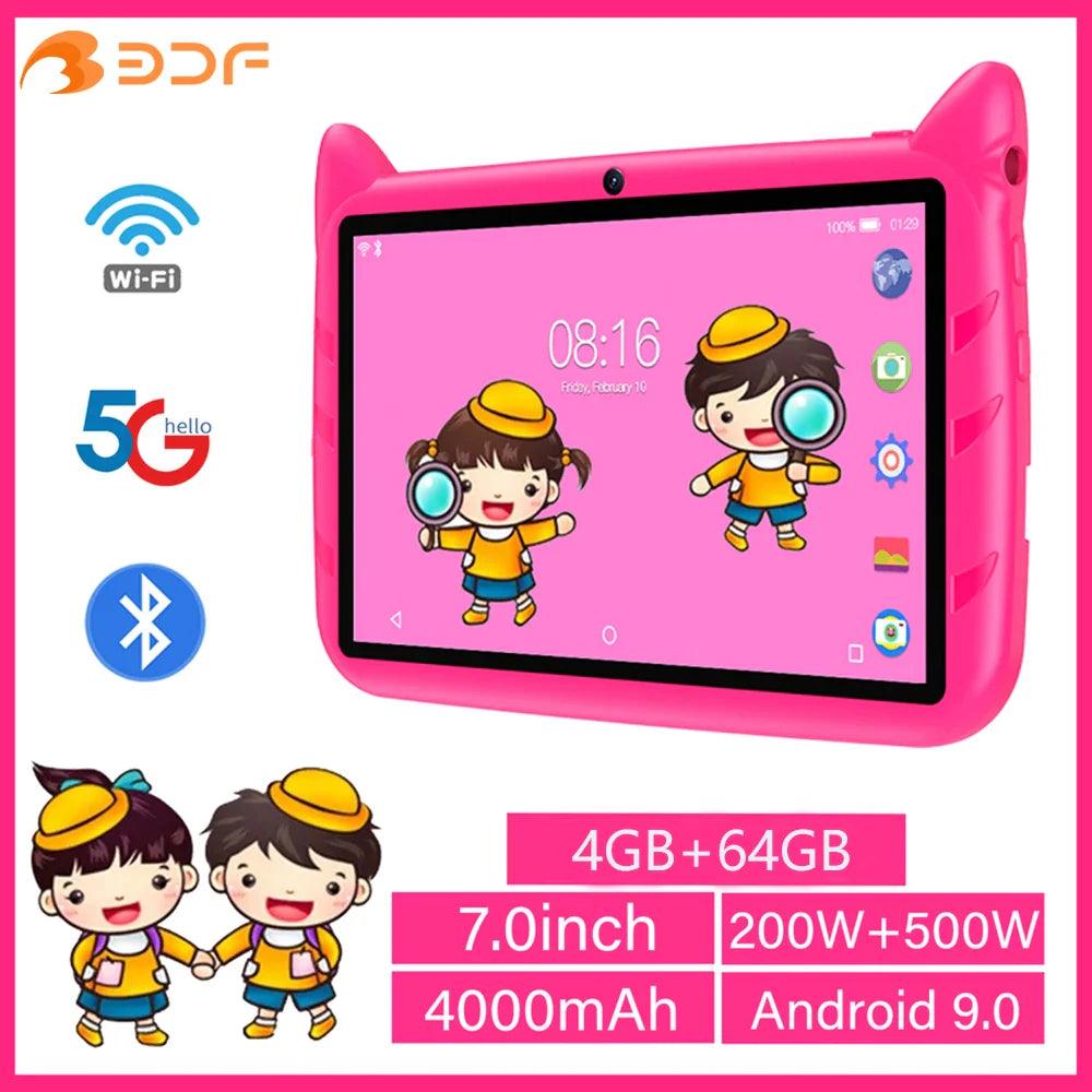 New 5G Children's Tablet: Enhanced Learning Apps & Games  ourlum.com Red Standard United State