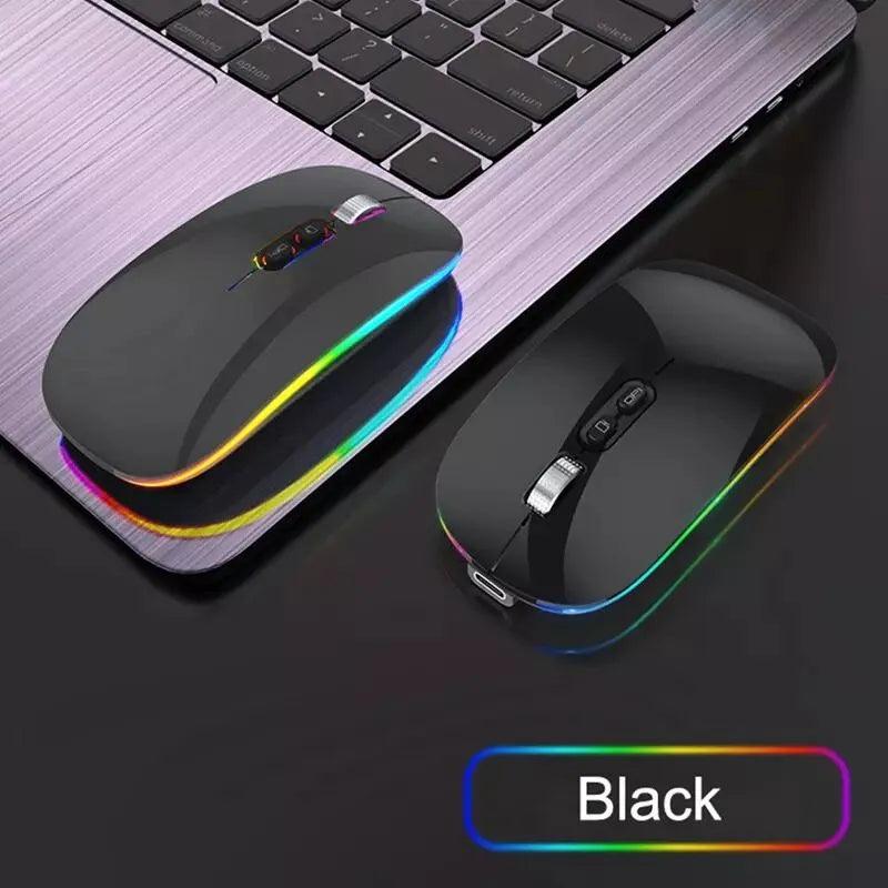 Dual Mode Bluetooth Wireless Mouse: Versatile Silent Backlight for Laptop  ourlum.com   