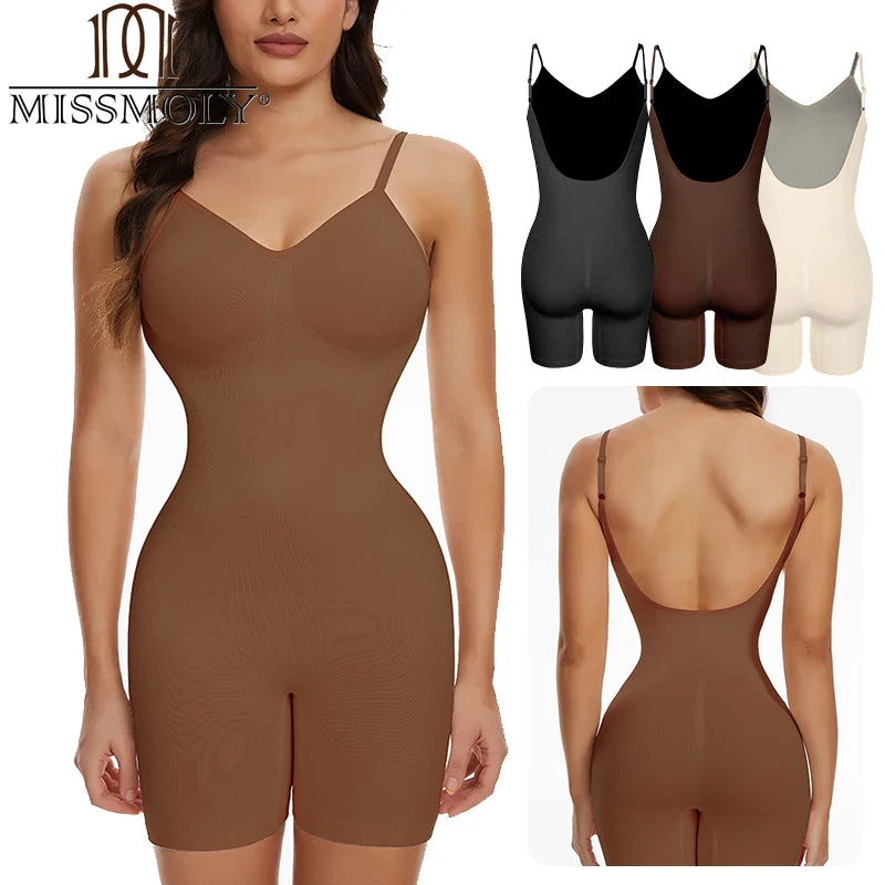 Backless Women's Bodysuit Shapewear – Tummy Control & Butt Lifter Corset