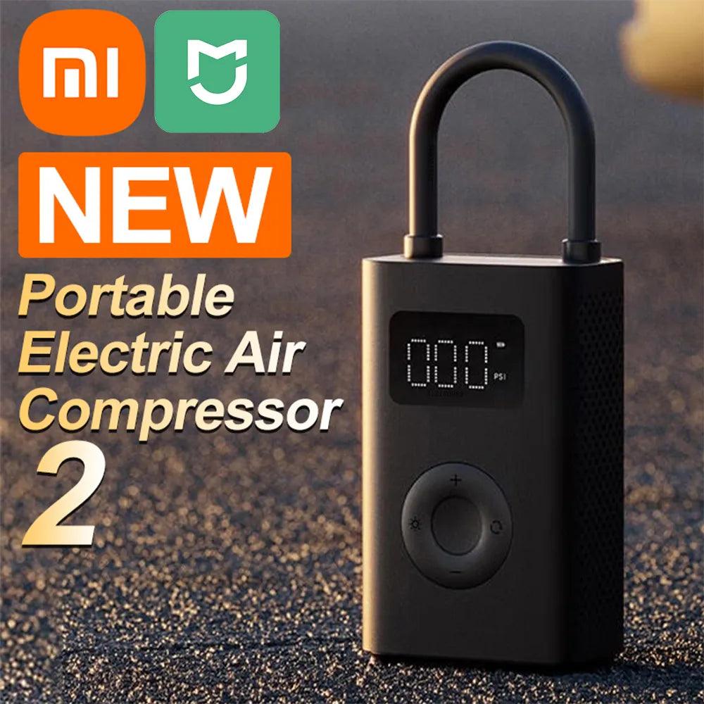 2023 New Xiaomi Mijia Air Compressor 2 Portable Universal Electric Air Pump 2 Tire Sensor Mi Inflatable Treasure 2 for Car Bike  ourlum.com Default Title  