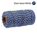 Cotton Macrame Cord Rope Twine String Crafts DIY Bohemia Wedding Decor  ourlum.com SLQ A17 dark blue wh  