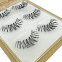 NEW 3D Mink Lashes Natural short Full Strip Lashes Transparent terrier Short Mink Lashes Style False Eyelashes  ourlum.com 3pairsFK16  