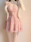 Sweet Pink Floral Dress Chic Summer Fashion Essential