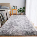 Gray Carpet for Living Room Plush Rug Soft Velvet Mats