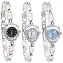 Silver Bracelet Women Watches Stylish Bulk Collection Fashion