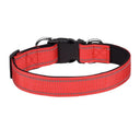 Reflective Neoprene Padded Dog Collar: Stylish Safety for Medium to Large Pets  ourlum.com Red S 