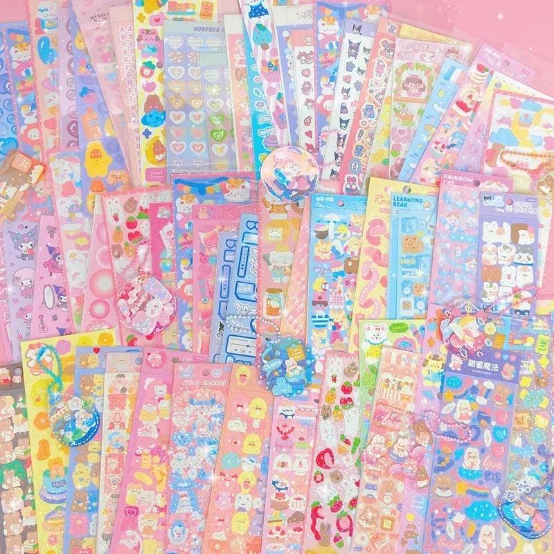 200 Cute Kawaii Stickers Set for Kids Scrapbooking Stationery Kit  ourlum.com   