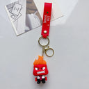 New 3D Anime Figures Keychain Doll Toys INSIDE OUT Gift