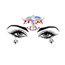 3D Sexy Face Tattoo Stickers Temporary Tattoos Glitter Fake Tattoo Rhinestones Masquerade for Women Party Face Jewels Tattoo  ourlum.com NO.1  