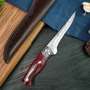 Professional Stainless Steel Boning Knife with Rosewood Handle