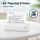 Portable A4 Thermal Printer Inkless Bluetooth Tattoo Printer