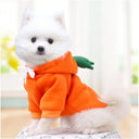 Cute Fruit Dog Clothes for Small Dogs Warm Hoodies Fleece