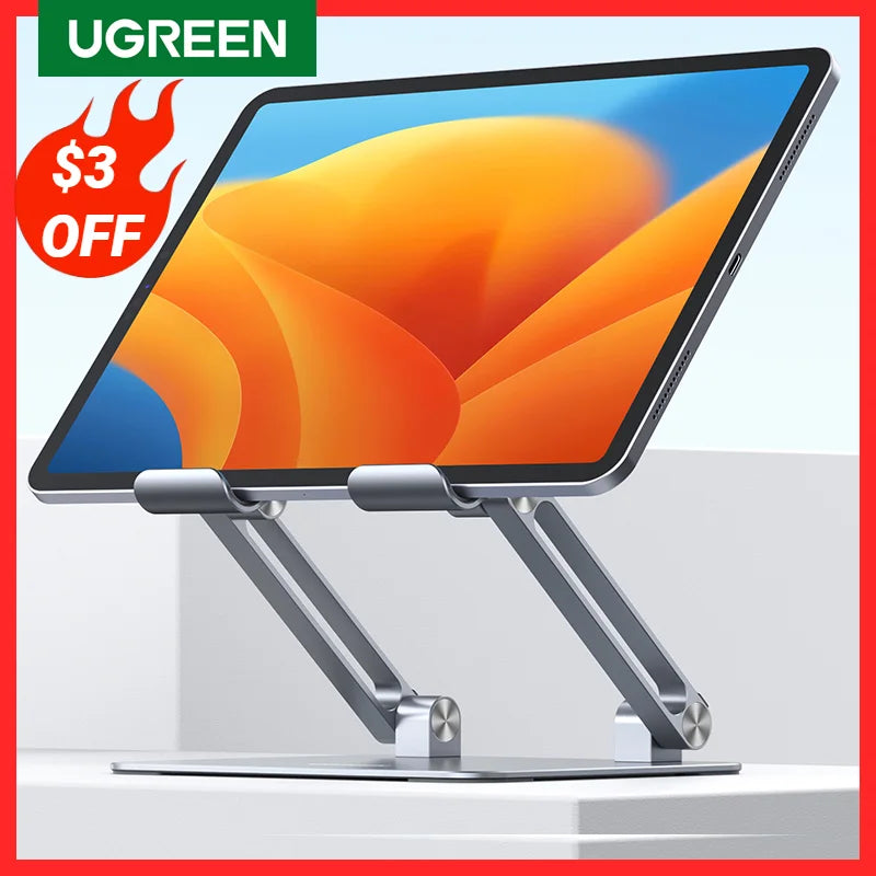 Adjustable Aluminum Tablet Stand: Universal Holder for iPad & Phone  ourlum.com   