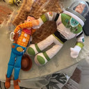 Toy Story Funny Dolls Buzz Lightyear Rescue Woody Plush Auto Car Ornament