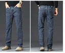 Tall Men Denim Pants Fleece Thick Warm Winter Stretch Jean