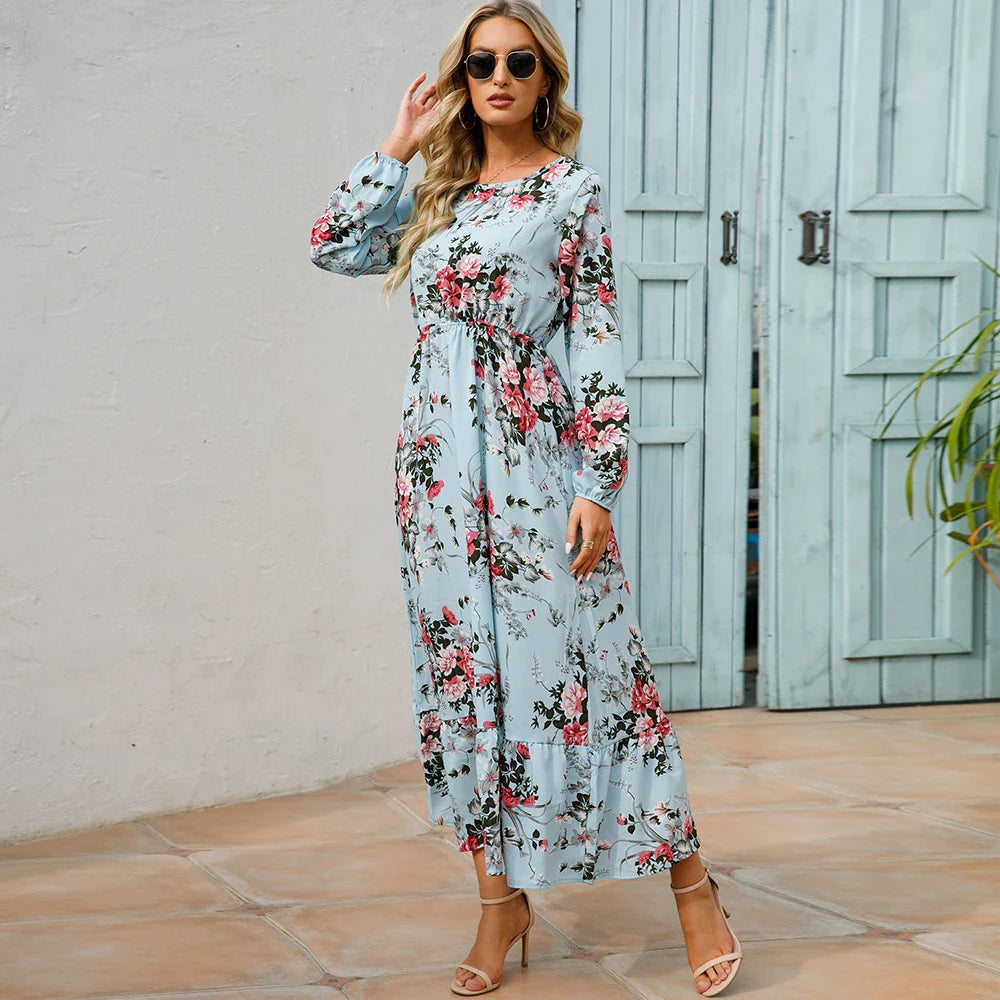 Bohemian Maxi Dress: Floral Beachwear for Effortless Style