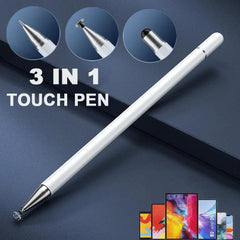 3-in-1 Stylus Pen for iPad, iPhone, and Android Tablets - Drawing, Writing, and Touchscreen Tool