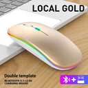 Wireless RGB Gaming Mouse: Enhanced Connectivity & Rechargeable  ourlum.com Gold  