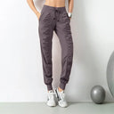 Sweatpants Fabric Drawstring Running Sport Joggers Women