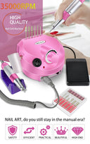 35000RPM Electric Nail Drill Professional Manicure Machine Nail Sander With Nail Drill Bits Portable Nail Salon Nail Files Kit