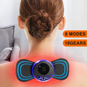 2/3/4Pcs Electric Smart 8 Modes 19 Levels Intensity Neck Massager Set