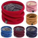 Winter Warm Knitted Ring Scarf For Women Men Thick Muffler