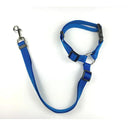 Adjustable Nylon Dog Harness & Car Seat Belt Set: Enhance Safety & Comfort  ourlum.com CWQY-11-Blue  