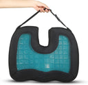 U-Shaped Gel Memory Foam Coccyx Cushion for Travel Comfort