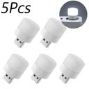 1/10Pcs Mini USB Night Light Warm White Eye Protection Lamp