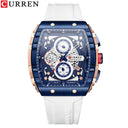 Men's CURREN Casual Chronograph Quartz Watch Blue Strap