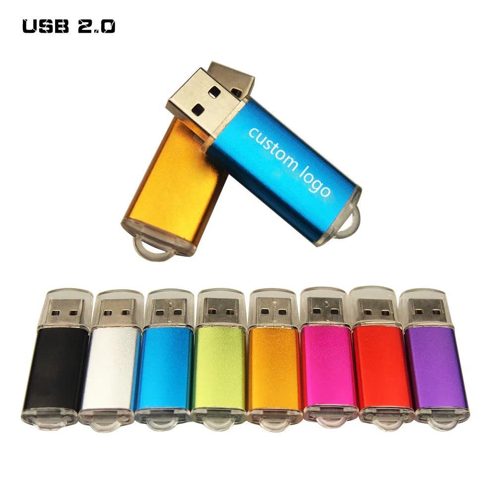 Engrave Gift USB Flash Pen Drive 2.0 4gb 8gb Memory Stick 128mb 16gb 32gb Pendrive for Business Mini Cle U(Over 10pcs Free Logo)  OurLum.com   