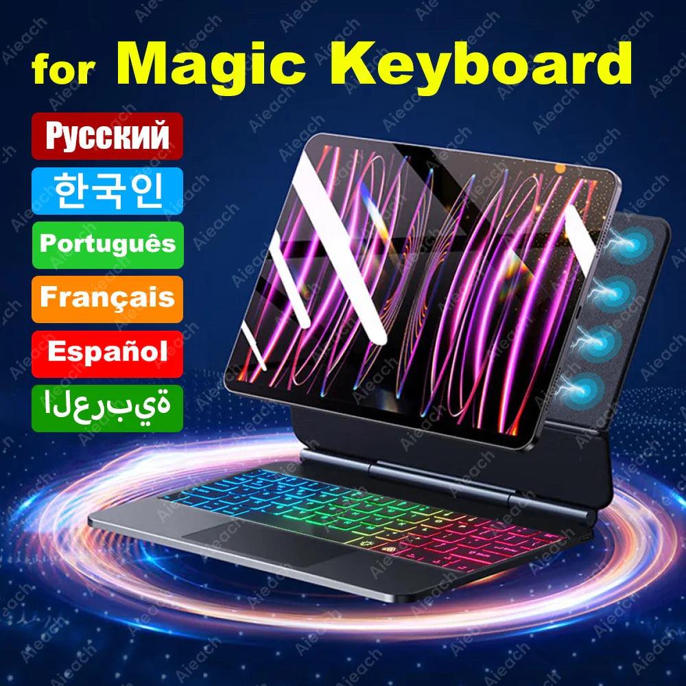 Magic Keyboard: Enhanced Backlit Bluetooth Keyboard for iPad Pro & Air  ourlum.com   