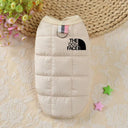 Winter Cotton Dog Vest Coat: Stylish Warmth for Small Medium Dogs  ourlum.com WHITE XS CHINA