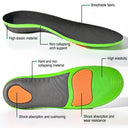 Sports Orthopedic Insoles with Arch Support for Flat Feet