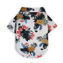 Hawaiian Style Pet Shirt: Pineapple Print Breathable Dog Clothes  ourlum.com White Pineapple S 