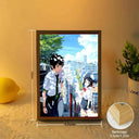 Your name Light Painting Anime Night Light Photo Frame Cartoon Led Lights Bedroom Home Decor ramadan 2024 friend Gift Moon Lamp  ourlum.com   