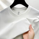 100% Pure Cotton Summer High-End Brand Men's T-Shirt