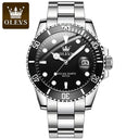 OLEVS Men's Stainless Steel Business Waterproof Watch Stylish Quartz