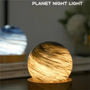 3D Moon Glass Lamp USB Powered Mini Night Light Gift