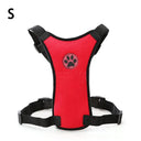 Breathable Mesh Dog Harness Set with Car Safety Belt | Adjustable Straps & Chest Strap for Pet Safety  ourlum.com Red 2 Other United State