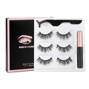 Magnetic Eyelashes Kit with Waterproof Eyeliner Reusable Lashes