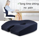 Ergonomic Memory Foam Seat Cushion for Tailbone Pain Relief