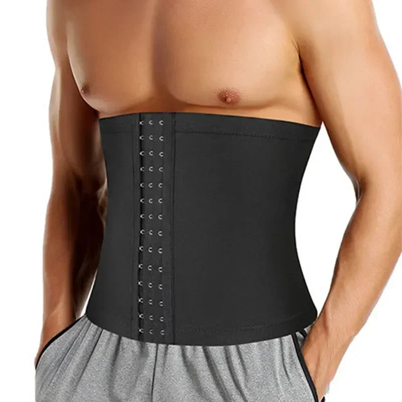 Men's Sauna Sweat Belt: Thermo Control Slimming Girdle for Tummy Shaping & Fitness