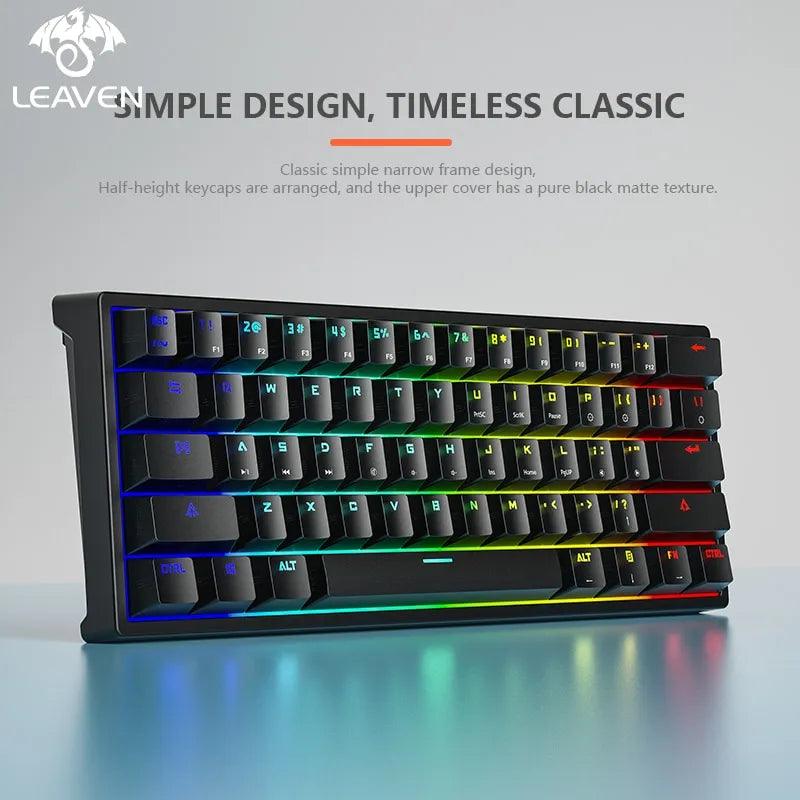 LEAVEN K620 Mechanical Keyboard: Ultimate RGB Gaming Performance  ourlum.com   