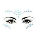 3D Sexy Face Tattoo Stickers Temporary Tattoos Glitter Fake Tattoo Rhinestones Masquerade for Women Party Face Jewels Tattoo  ourlum.com NO.11  