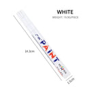 White Waterproof Automotive Tire Marker Pen - Precision Touch-Up Tool for Cars  ourlum.com WHITE  