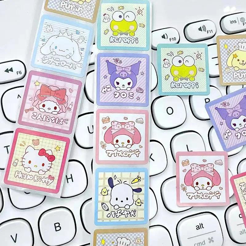 Sanrio Kawaii Sticker Set with Hello Kitty and Friends  ourlum.com   